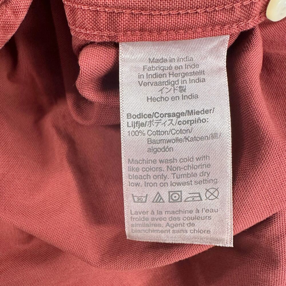 J Crew mens stretch Oxford cloth garment dye shirt faded burgundy size‎ medium - Picture 6 of 12